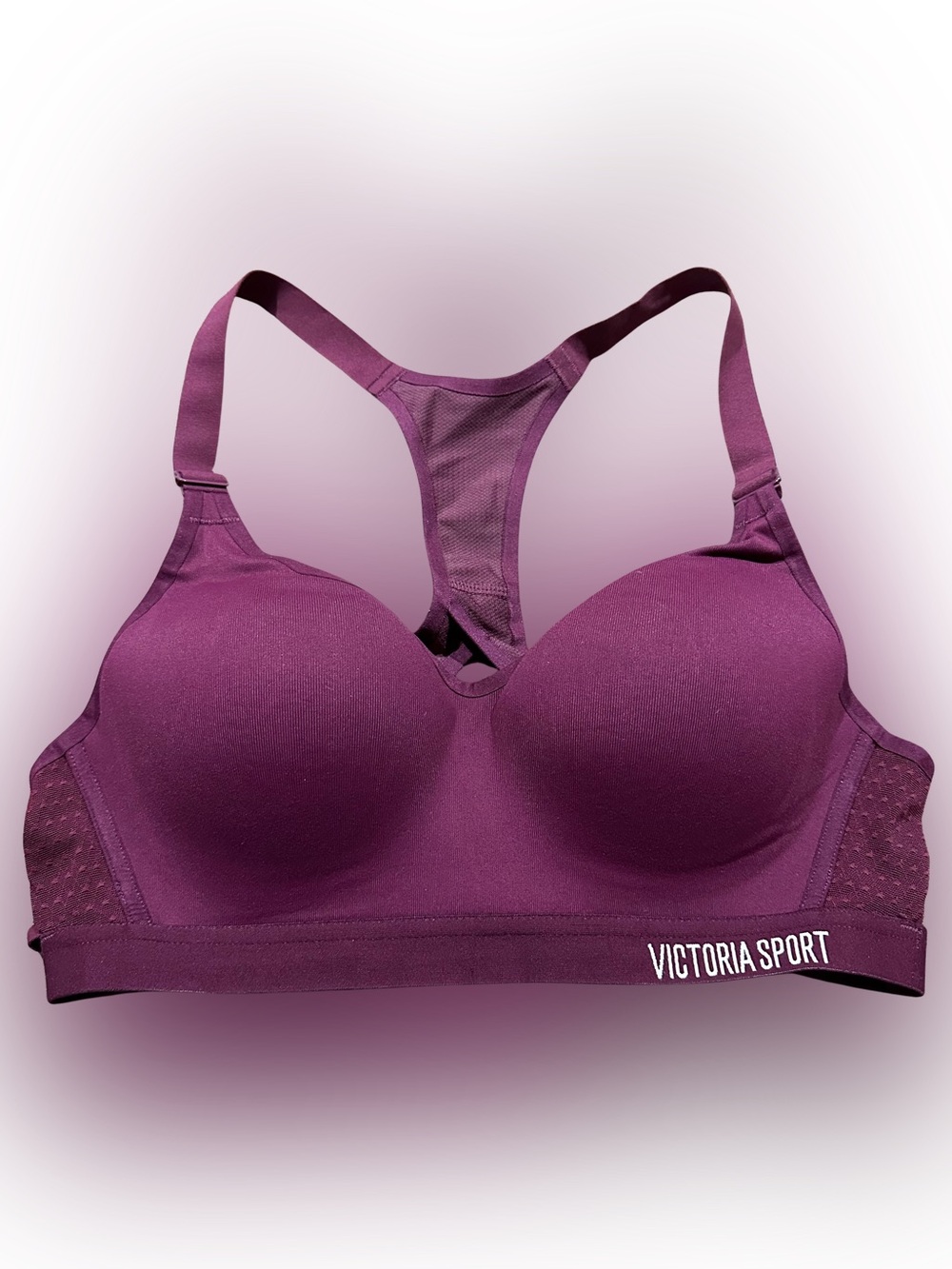 Victoria's Secret Incredible 34B Burgundy High Support Padded Racerback Bra